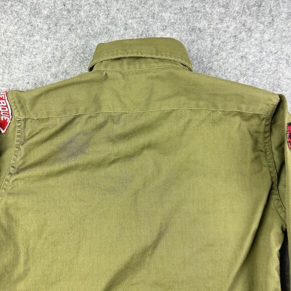 VTG BSA Boy Scouts of America Uniform Shirt Sanforized Boys 12 Regular 50s 60s* - Picture 8 of 13